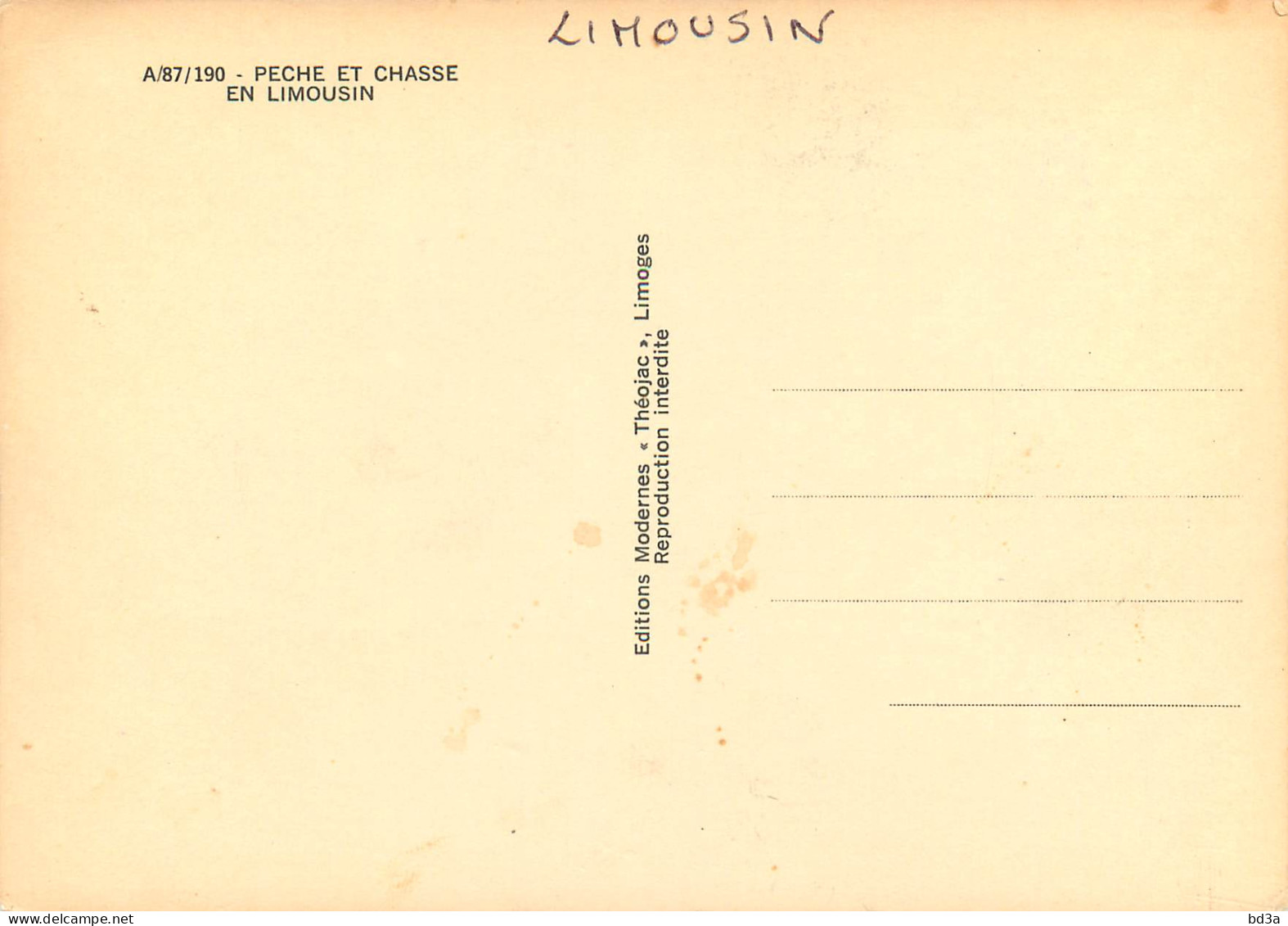 PECHE ET CHASSE EN LIMOUSIN - Jagd
