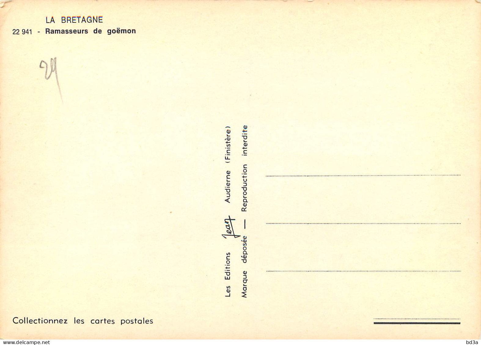 RAMASSEURS DE GOEMON - Fischerei
