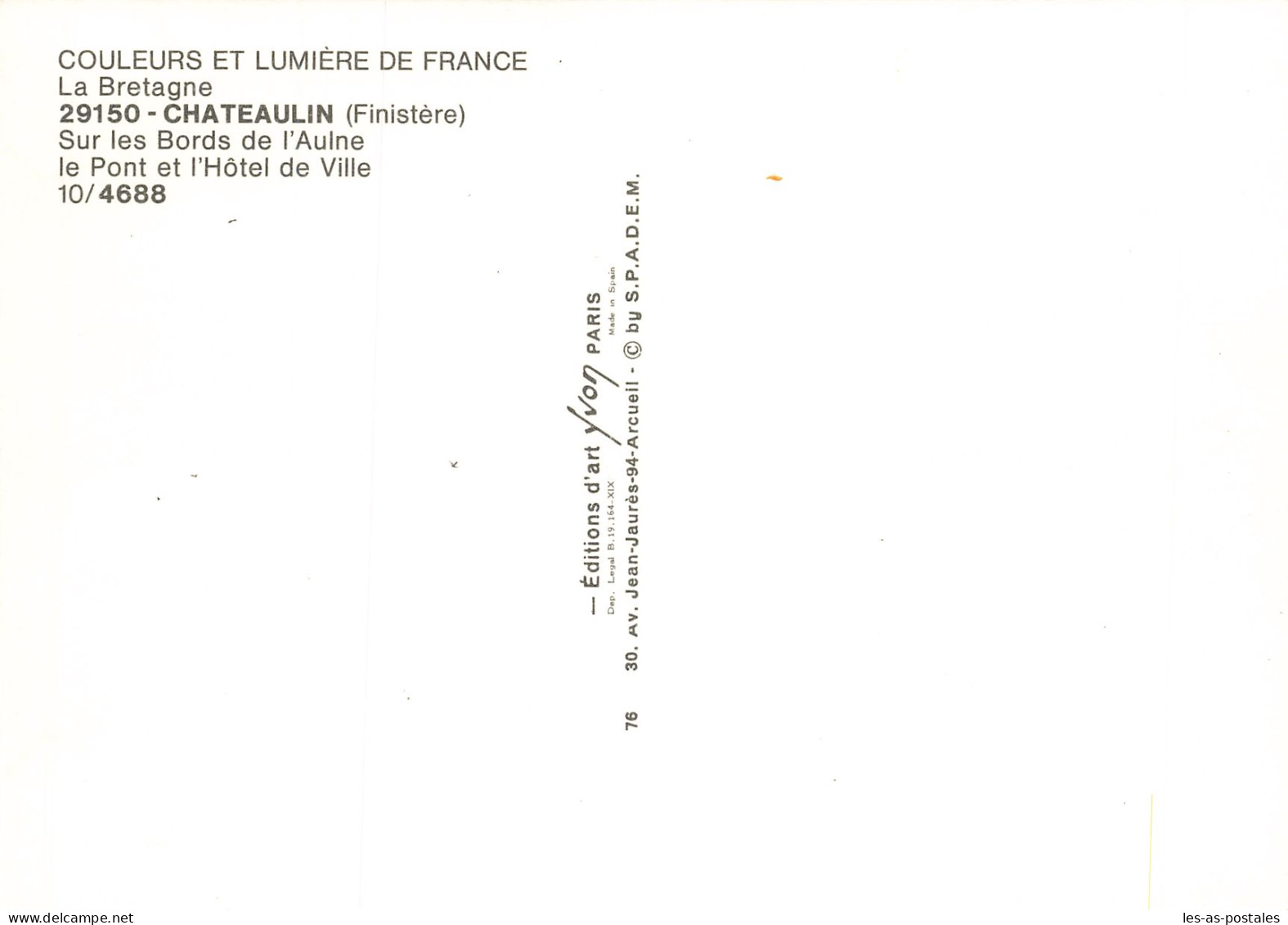29 CHATEAULIN - Châteaulin