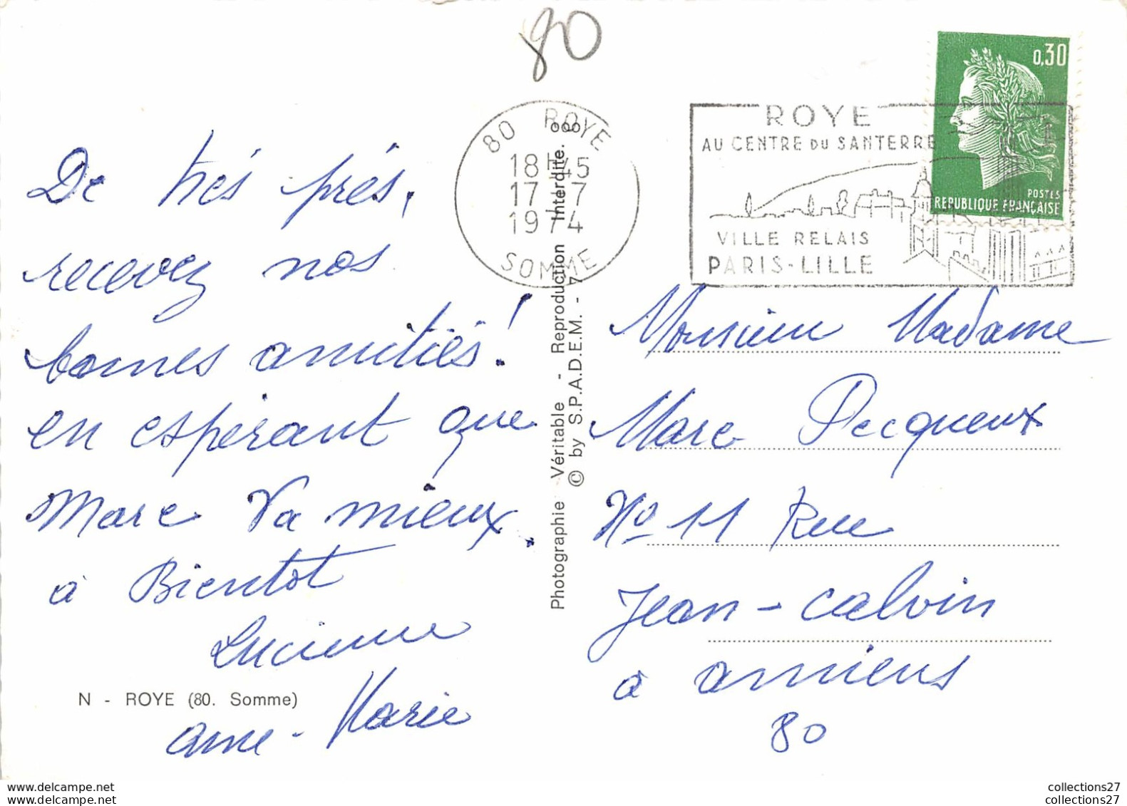 80-ROYE- MULTIVUES - Roye