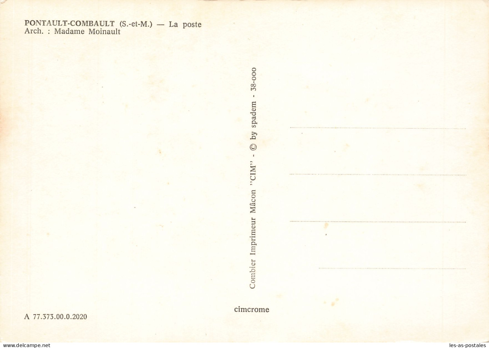 77 PONTAULT COMBAULT LA POSTE - Pontault Combault