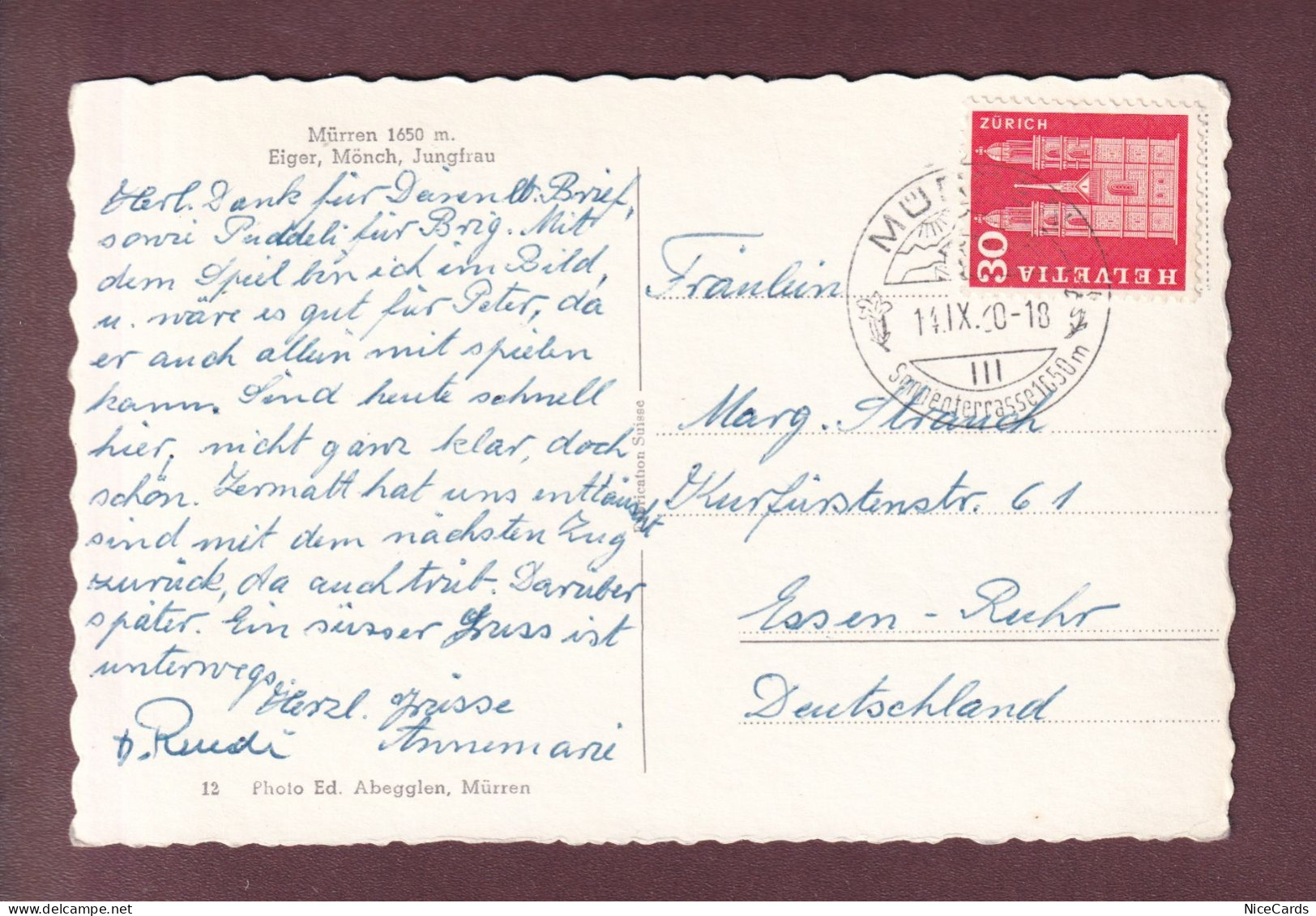 MÜRREN - 1960 - Mürren