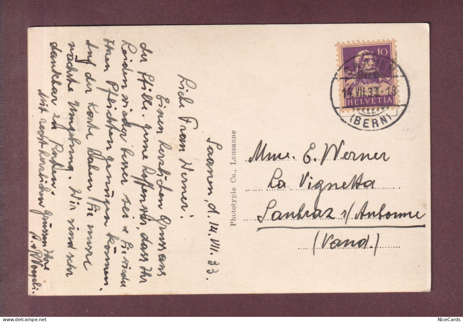 SAANEN - 1933 - Gessenay