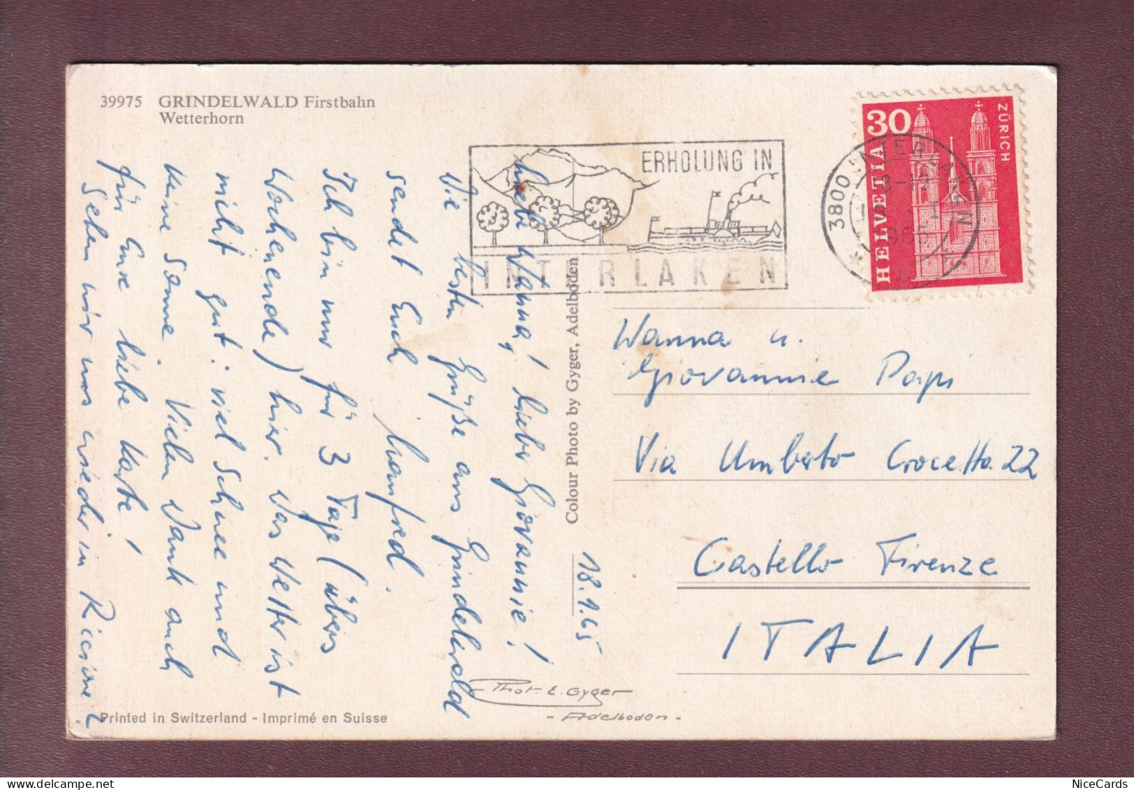 Grindelwald - FIRSTBAHN - 1965 - Grindelwald