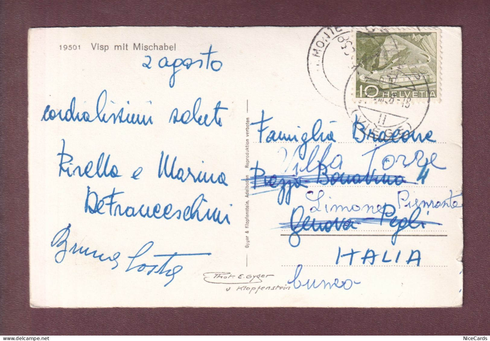 VISP - Mischabel - 1958 - Viège