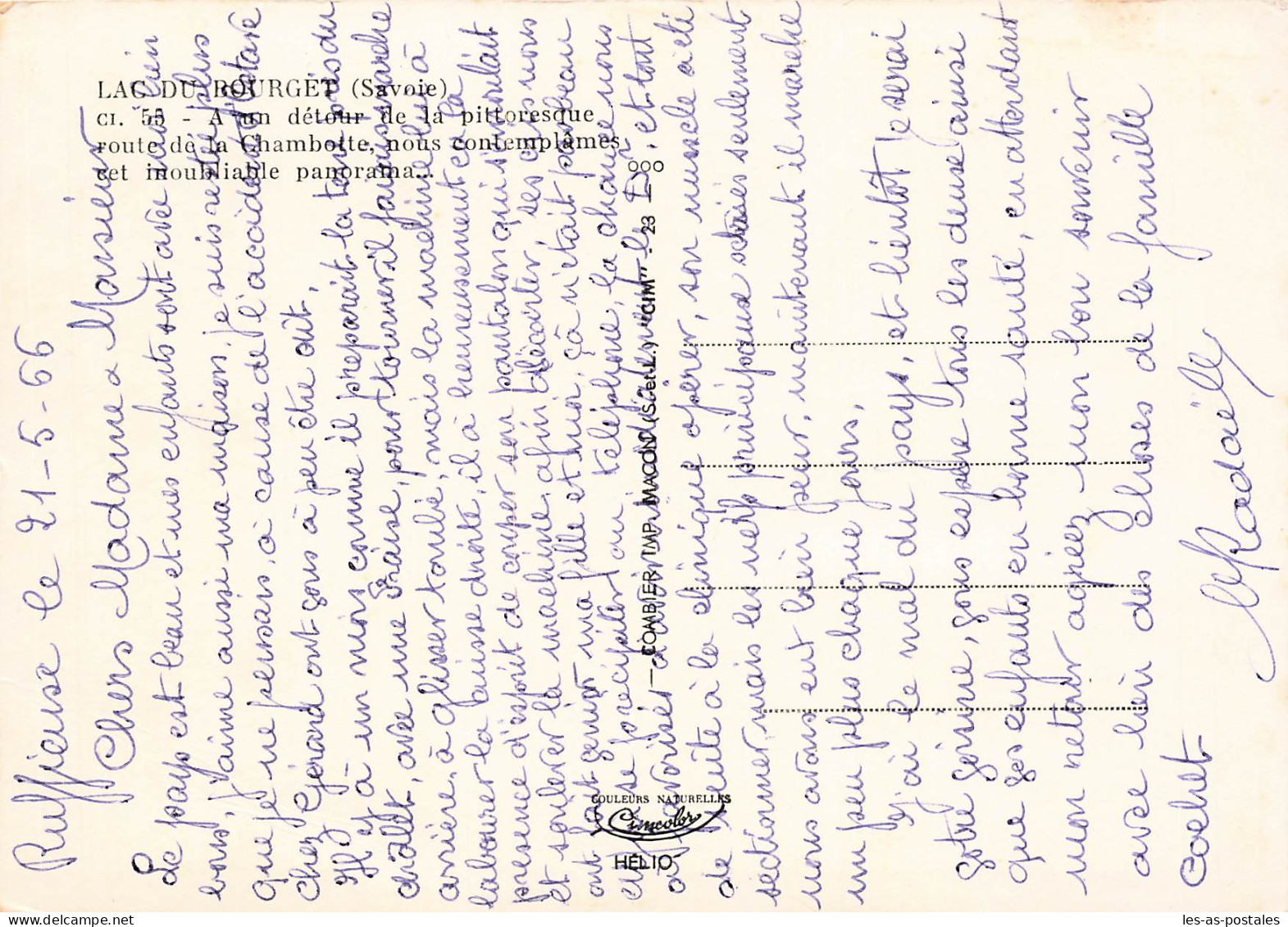 73 BOURGET LE LAC - Le Bourget Du Lac