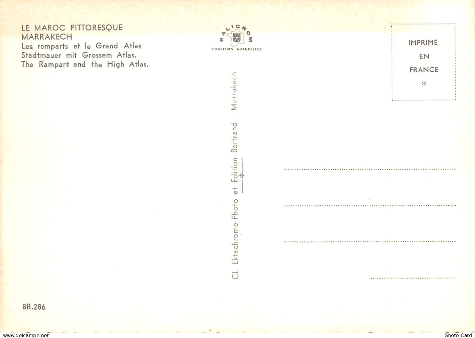 MAROC MARRAKECH - Marrakech