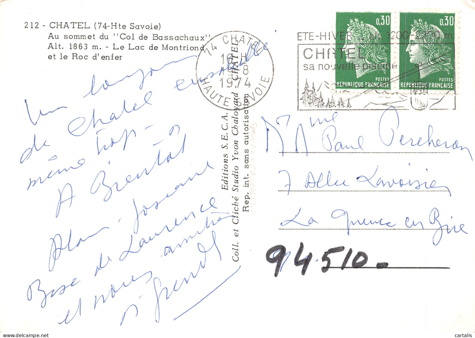 74-CHATEL-N°4216-B/0309 - Châtel