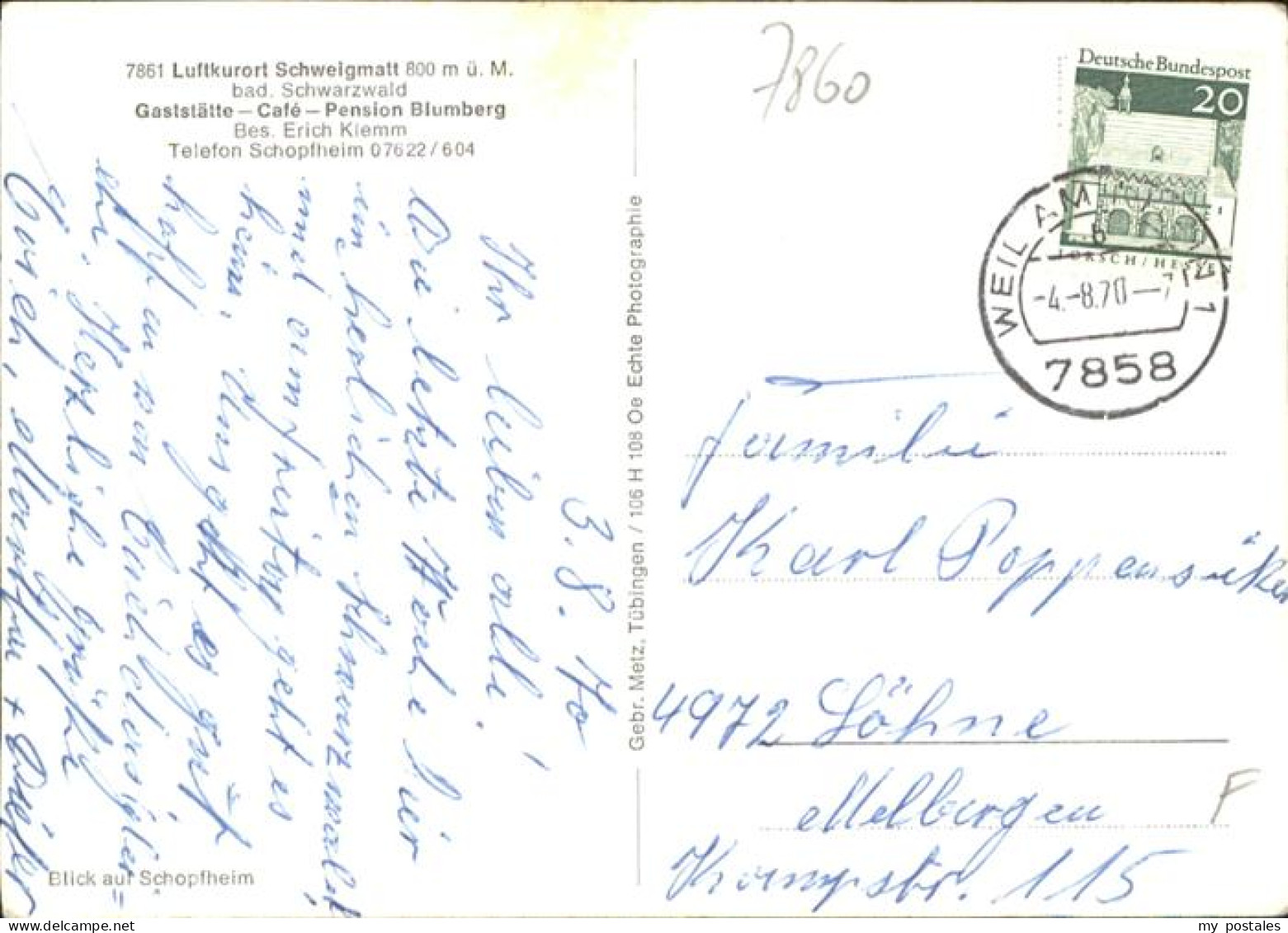 Schweigmatt - Schopfheim