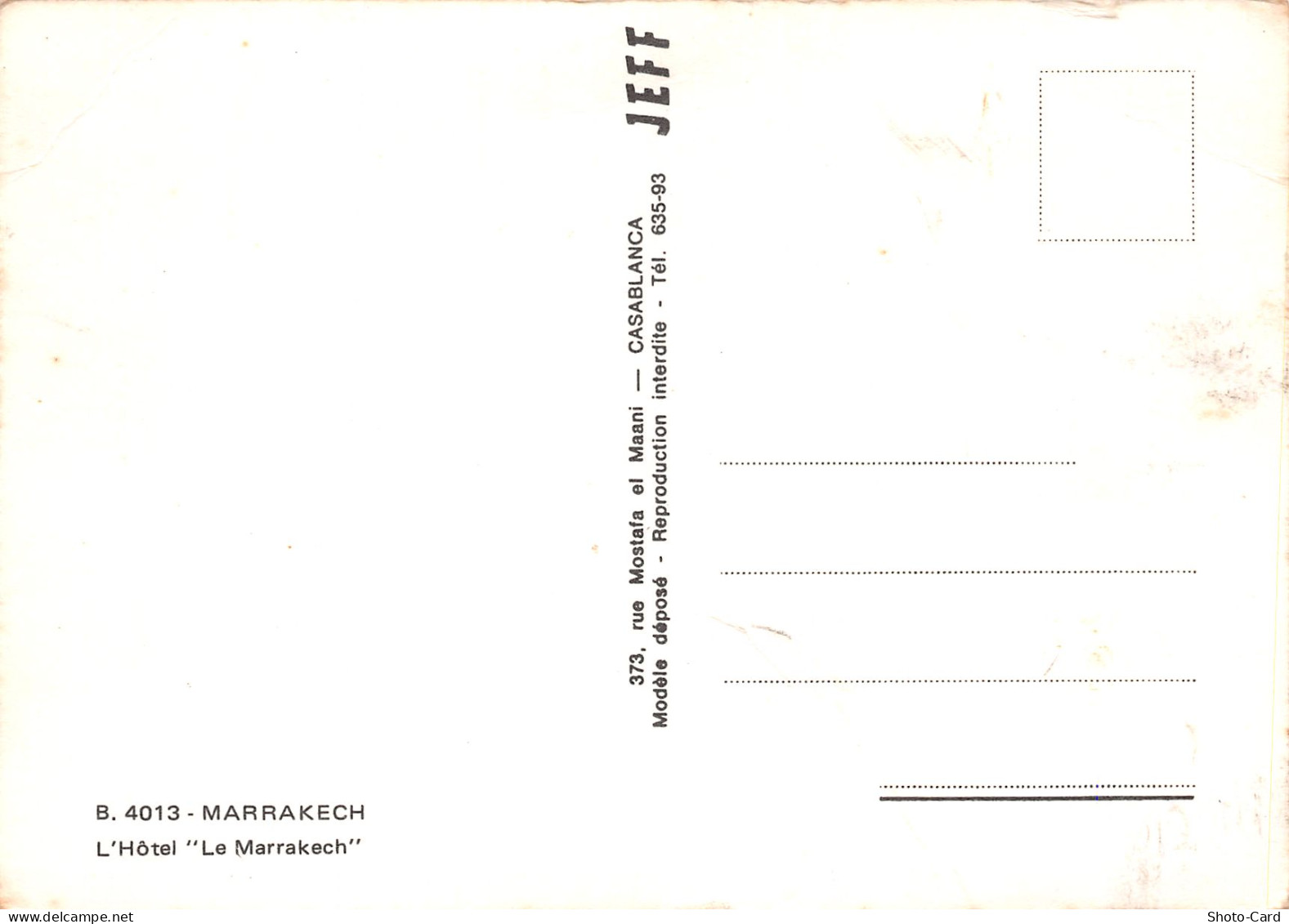 MAROC MARRAKECH - Marrakech