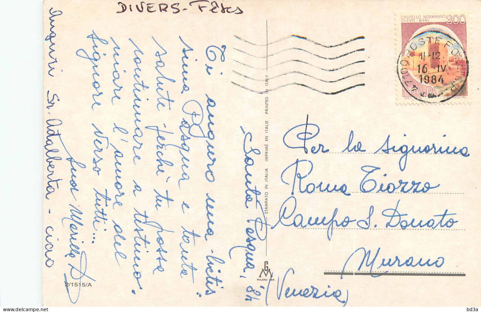 BUONA PASQUA - JOYEUSES PAQUES - Ostern