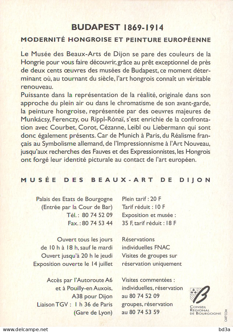 MUSEE DE DIJON - BUDAPEST - 1995 - Demonstrationen