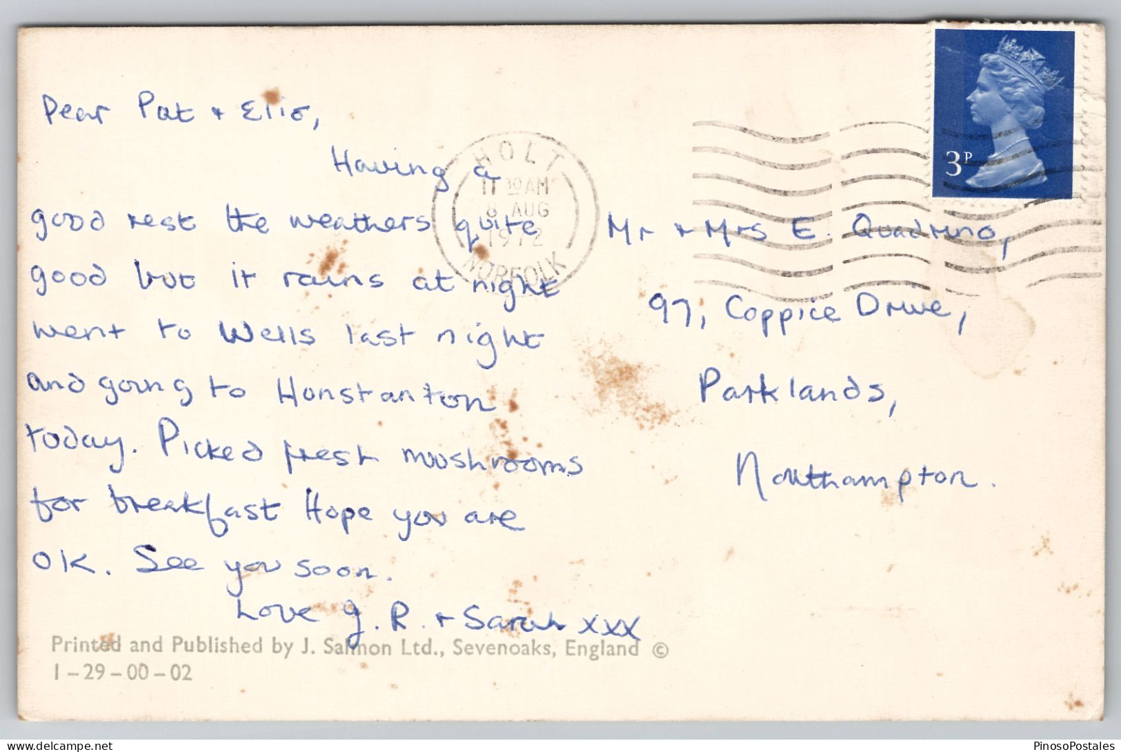 North Norfolk Carte Postale Postcard - Landkarten