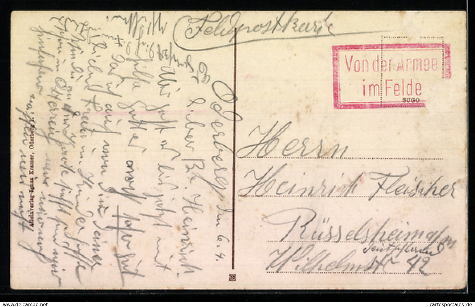 AK Oderberg, Blick Nach Dem Bahnhof - Schlesien