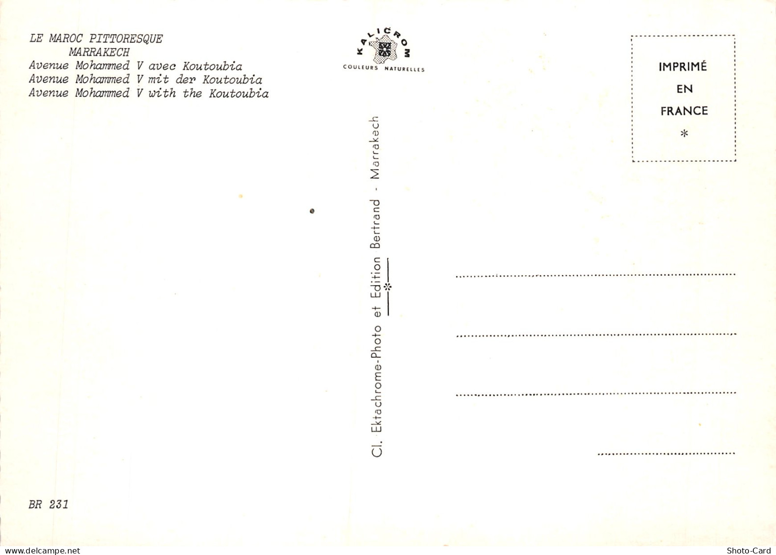 MAROC MARRAKECH - Marrakech