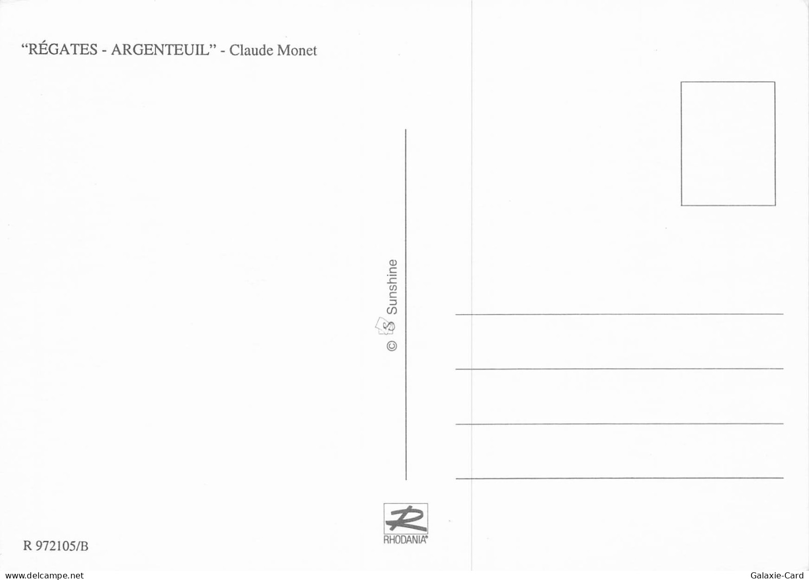 95 ARGENTEUIL REGATES - Argenteuil