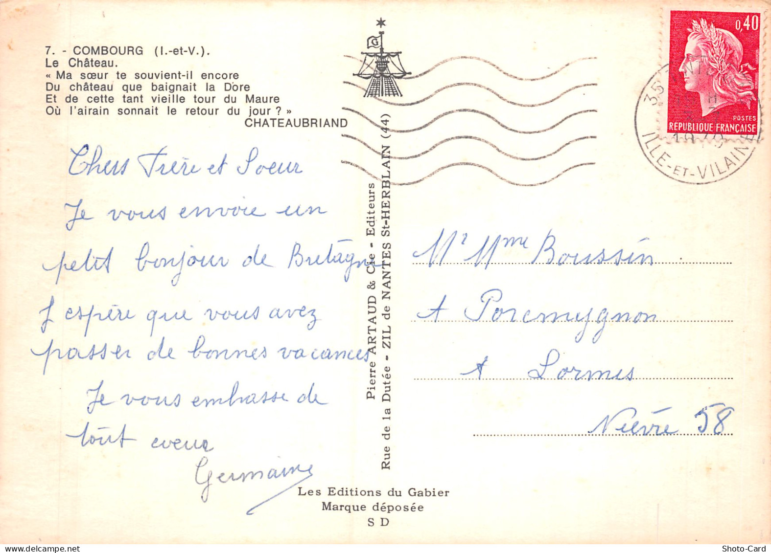 35 COMBOURG LE CHATEAU DE COMBOURG - Combourg