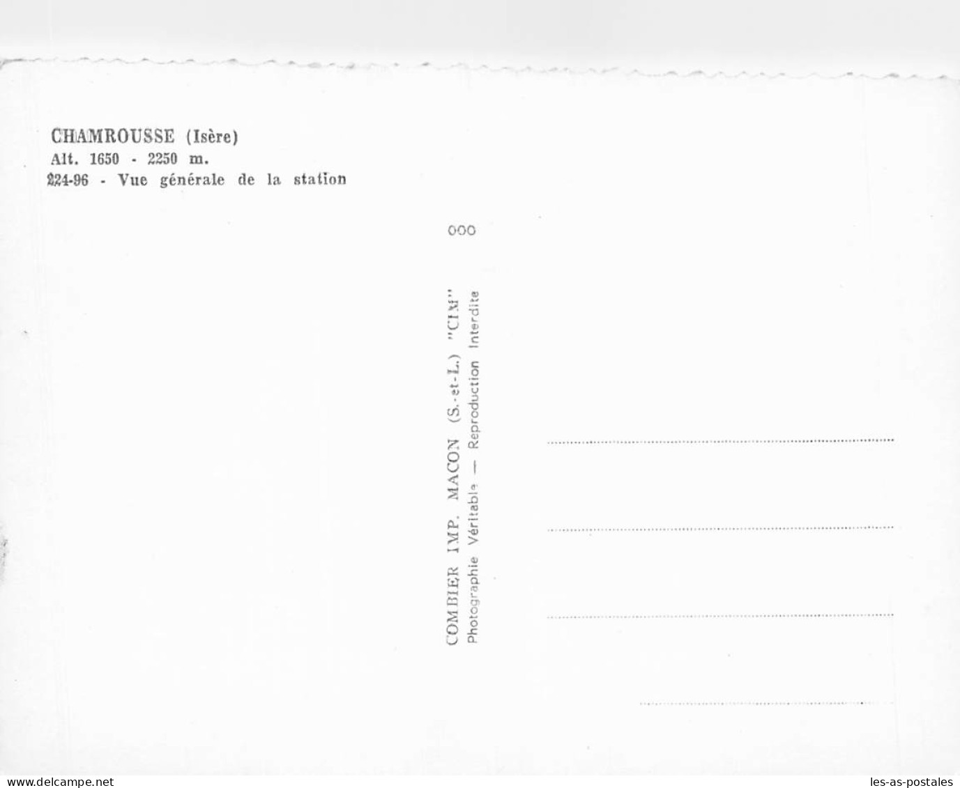 38 CHAMROUSSE - Chamrousse