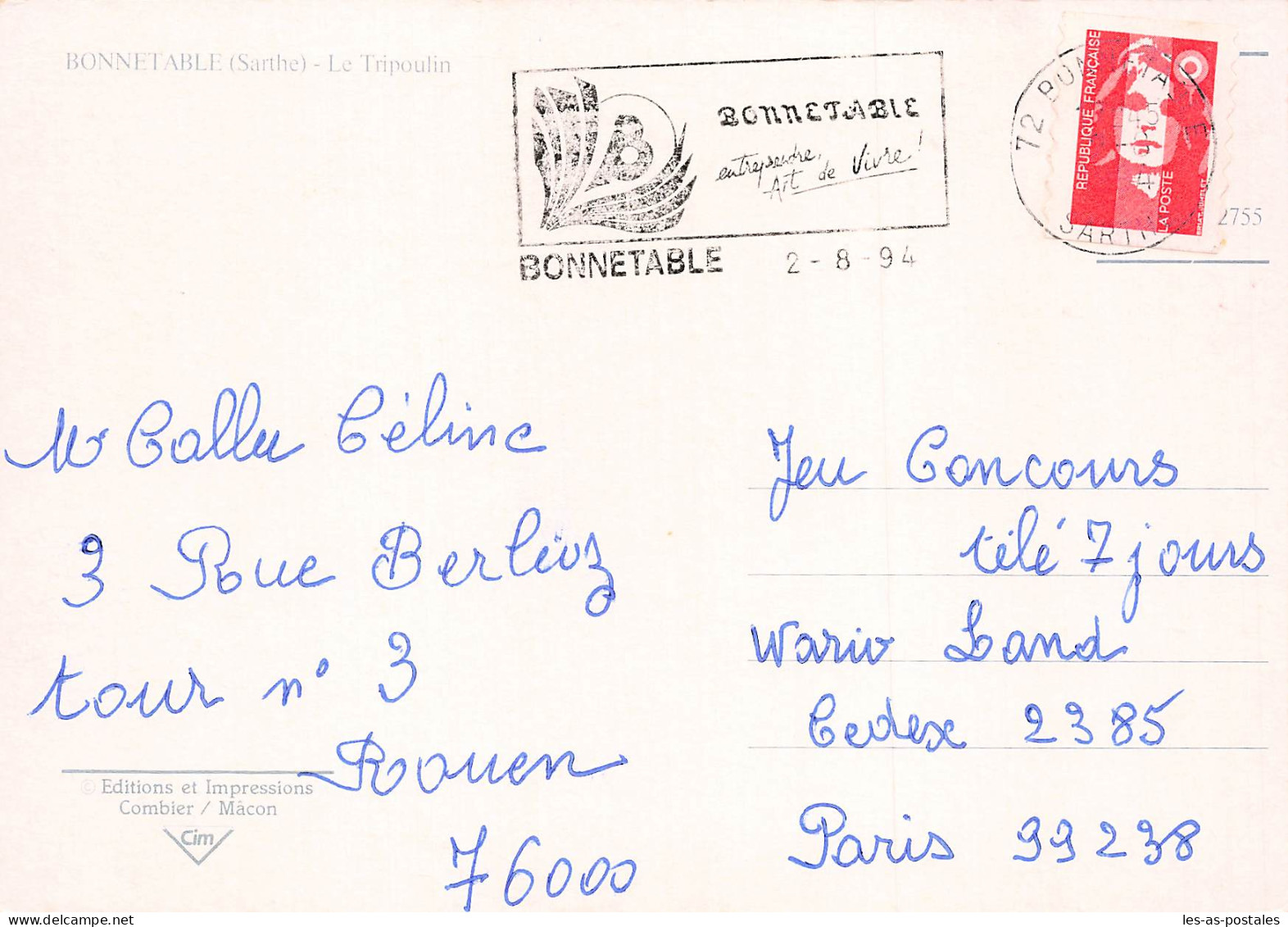 72 BONNETABLE LE TRIPOULIN - Bonnetable