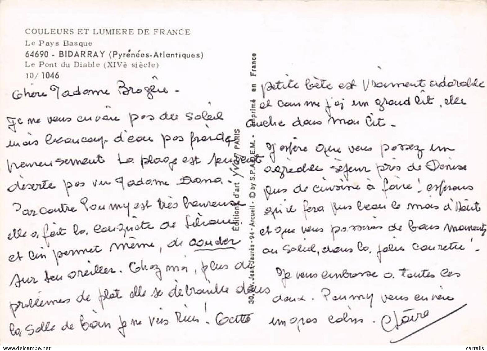 64-BIDARRAY-LE PONT DU DIABLE-N°7047-D/0115 - Bidarray