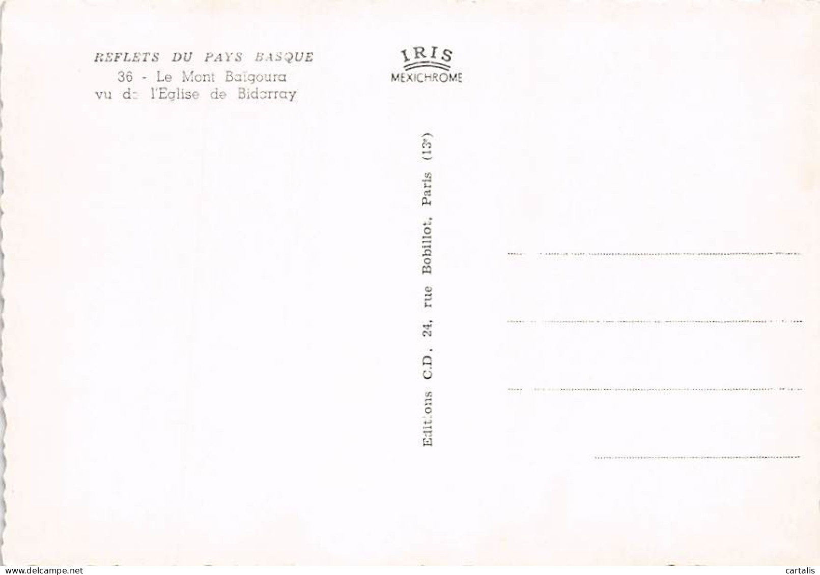 64-BIDARRAY-LE MONT BAIGURA-N°7047-D/0117 - Bidarray