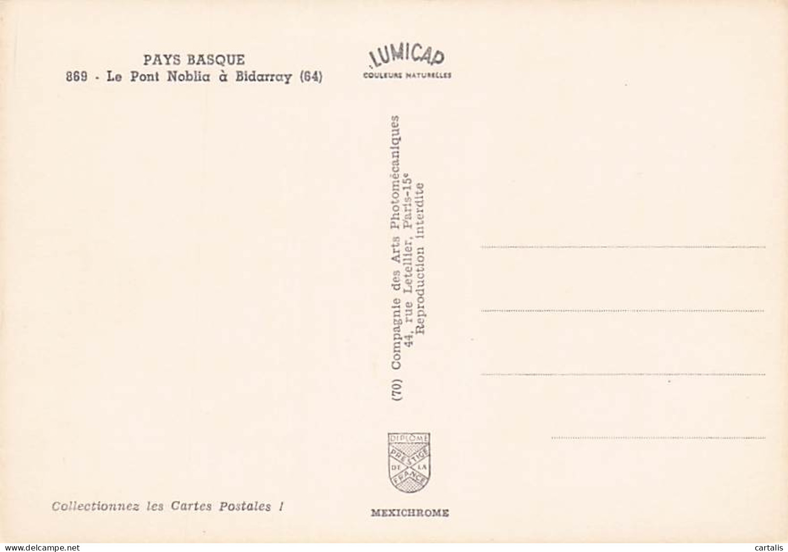 64-BIDARRAY-LE PONT NOBLIA-N°7047-D/0123 - Bidarray