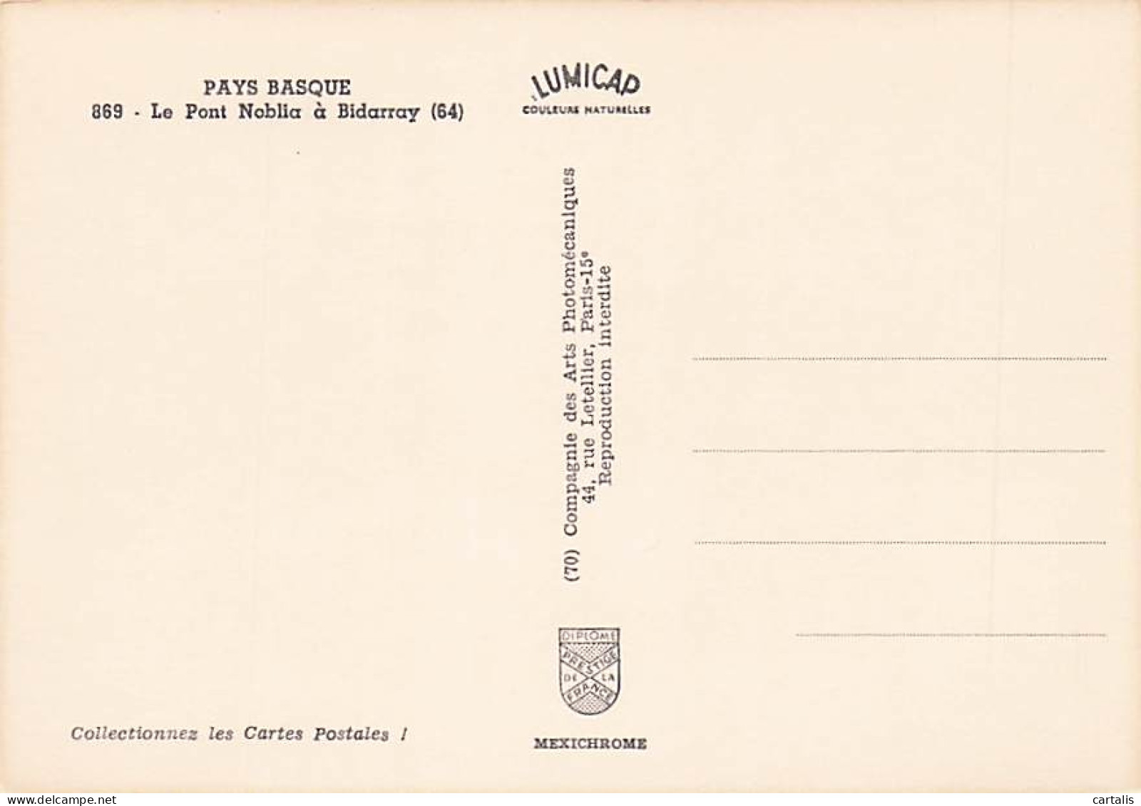 64-BIDARRAY-LE PONT NOBLIA-N°7047-D/0109 - Bidarray