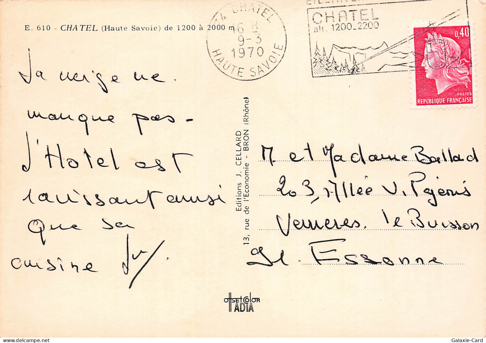 74 CHATEL DE 1200 A 2000M - Châtel