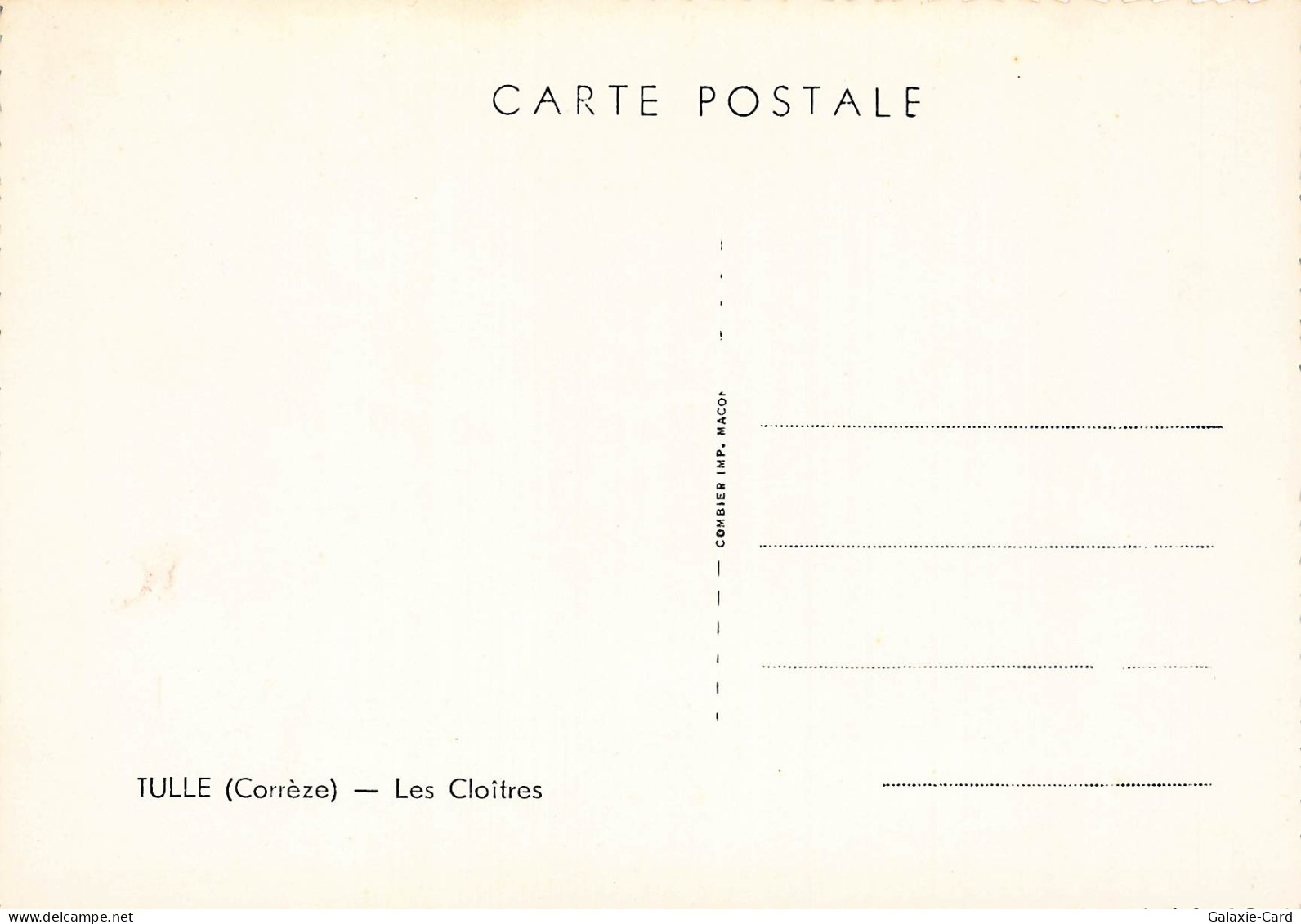 19 TULLE LES CLOITRES - Tulle