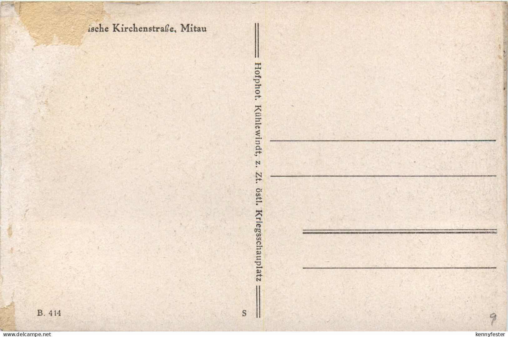 Mitau - Kirchenstrasse - Lettland