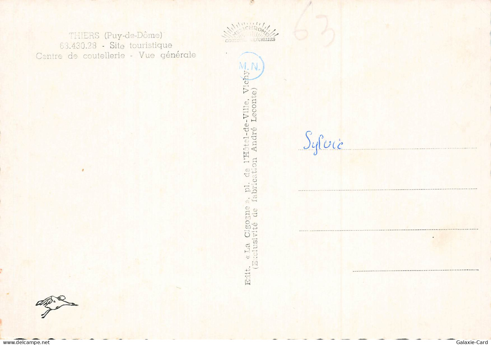 63 THIERS CENTRE DE COUTELLERIE - Thiers