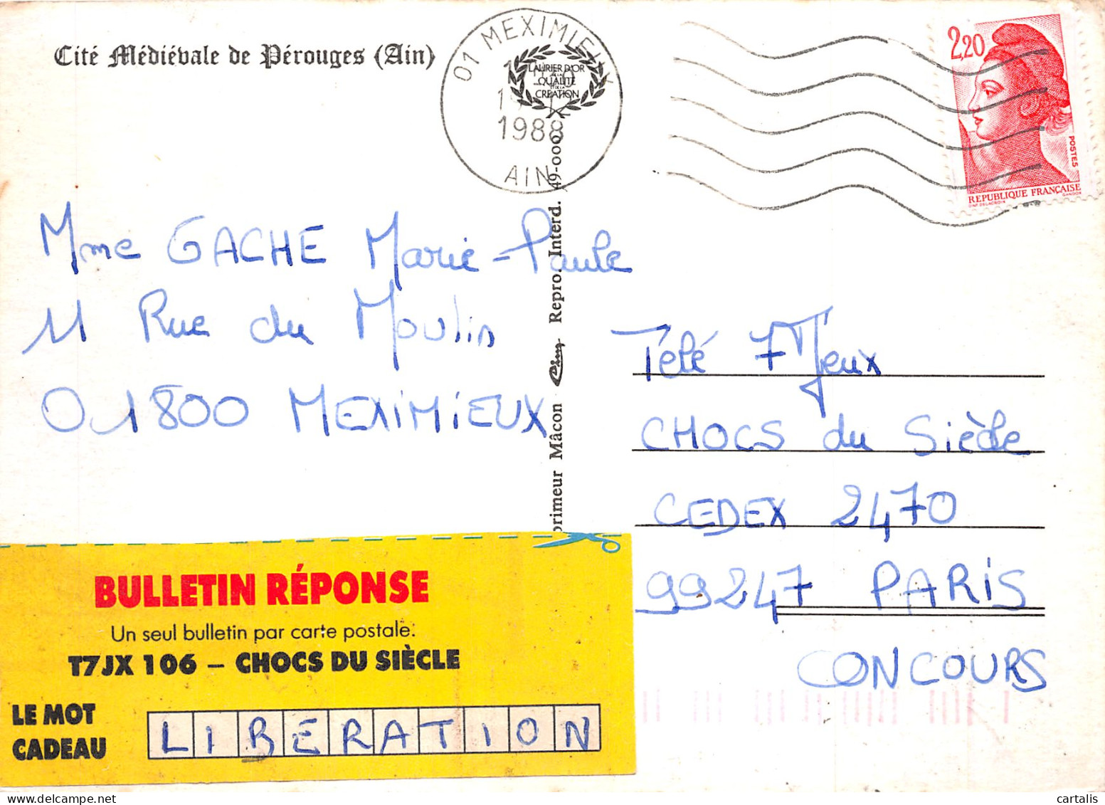 01-PEROUGES-N°C-4351-B/0205 - Pérouges
