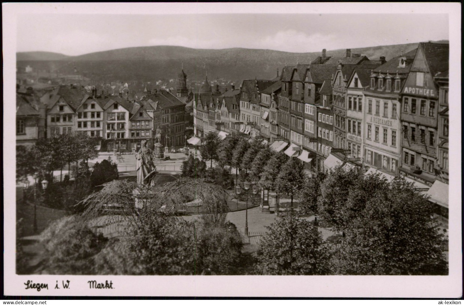 Ansichtskarte Siegen Marktplatz 1937 - Siegen