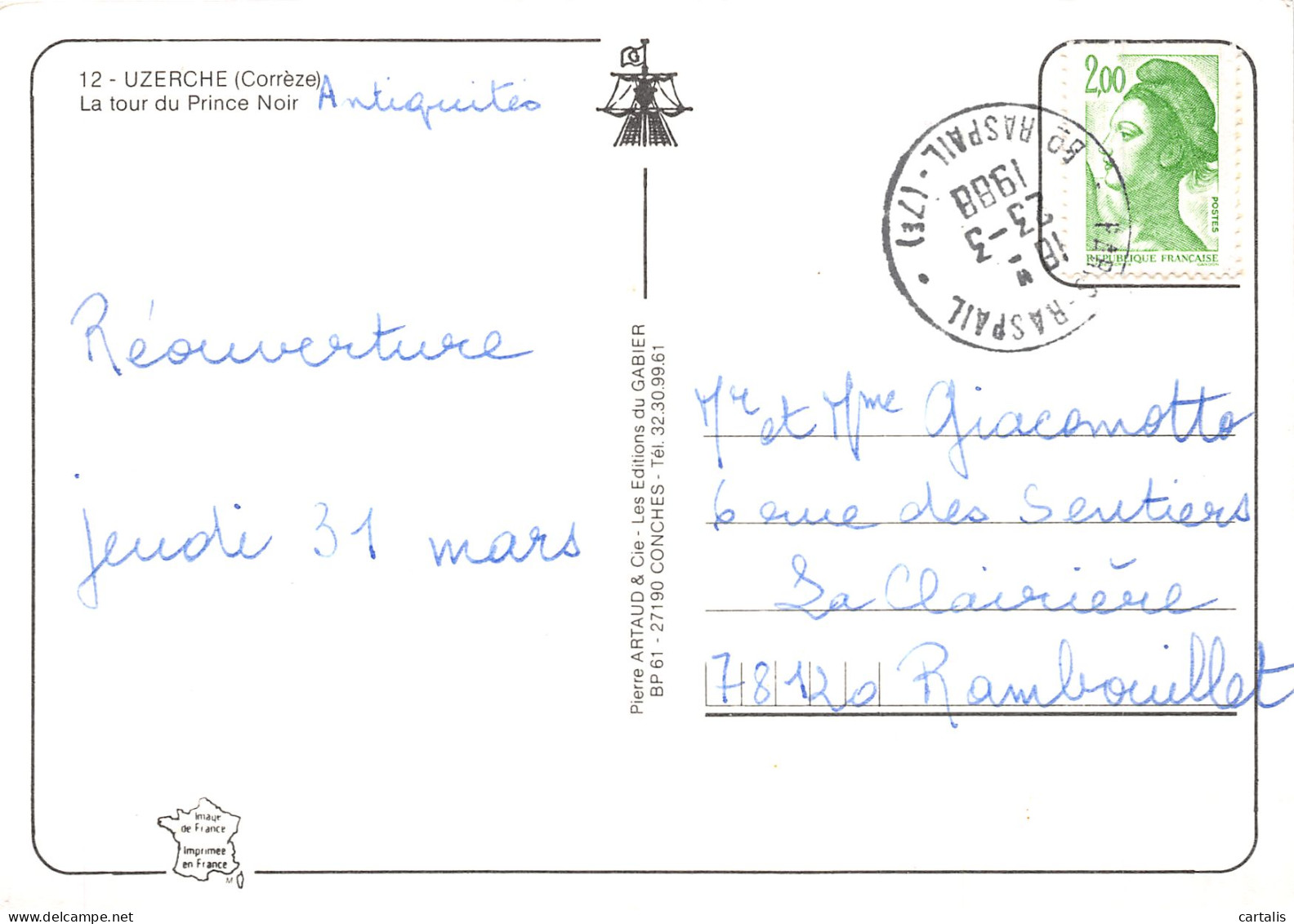 19-UZERCHE-N°C-4351-D/0183 - Uzerche