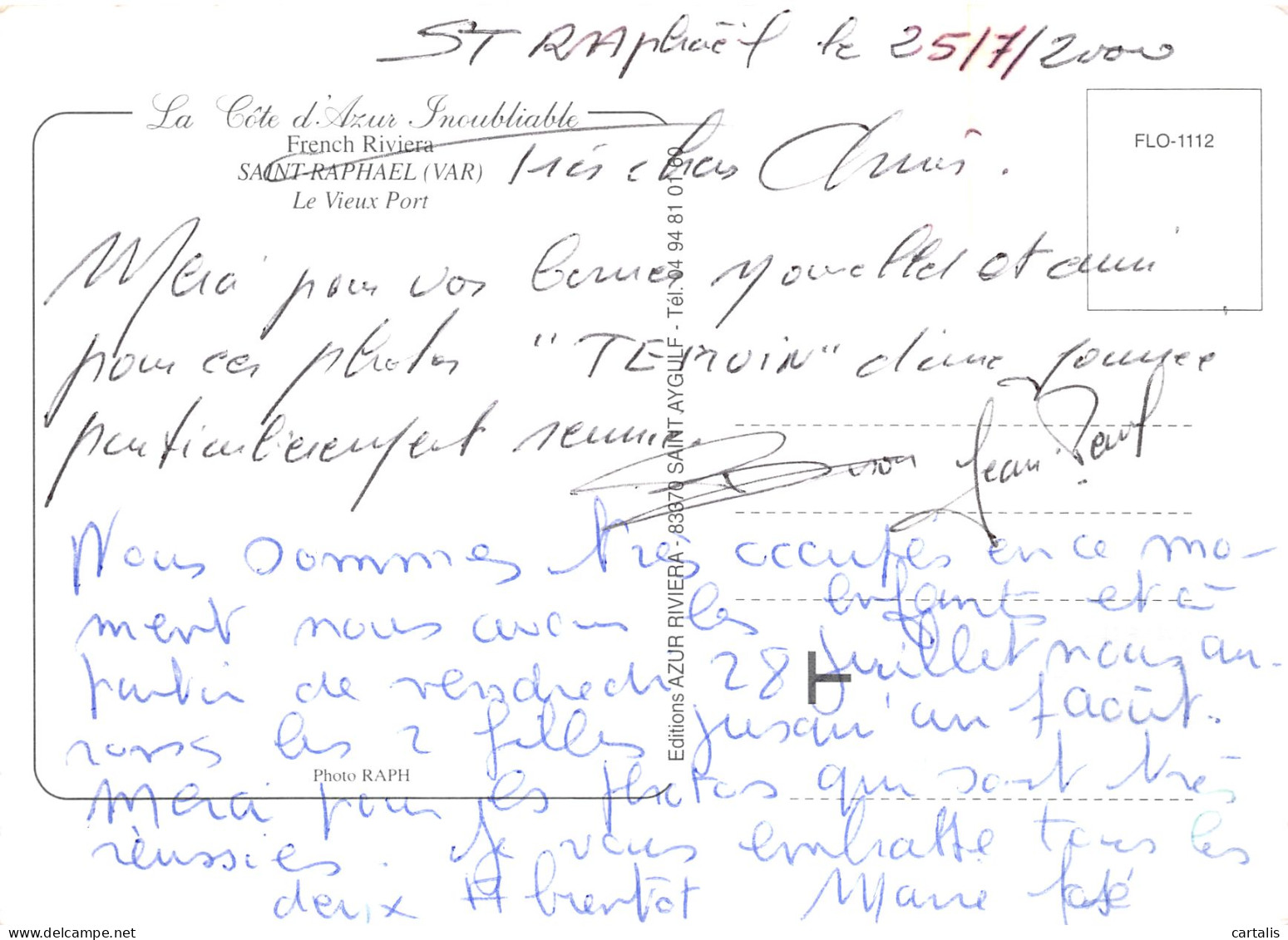 83-SAINT RAPHAEL-N°C-4354-B/0203 - Saint-Raphaël
