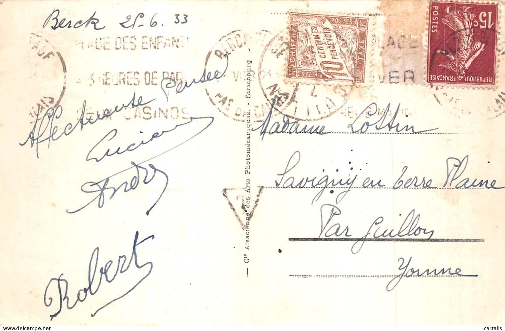 62-BERCK PLAGE-N°C-4354-E/0347 - Berck