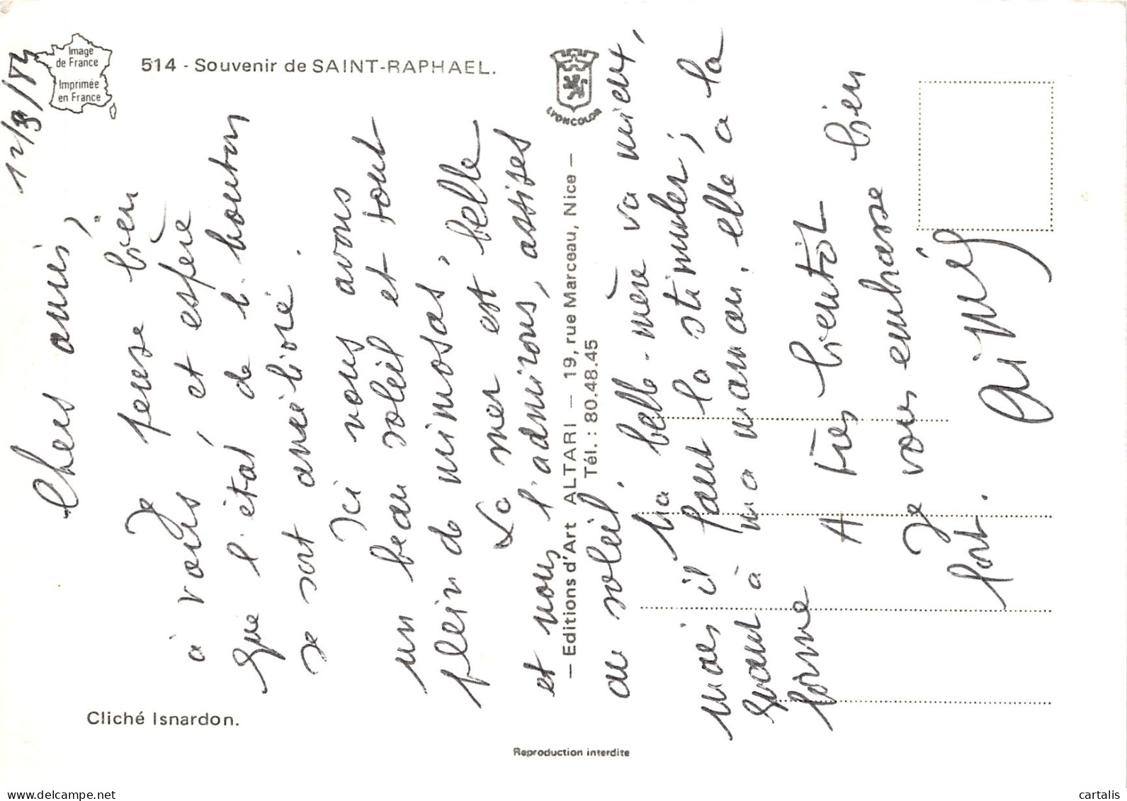 83-SAINT RAPHAEL-N°C-4354-D/0245 - Saint-Raphaël