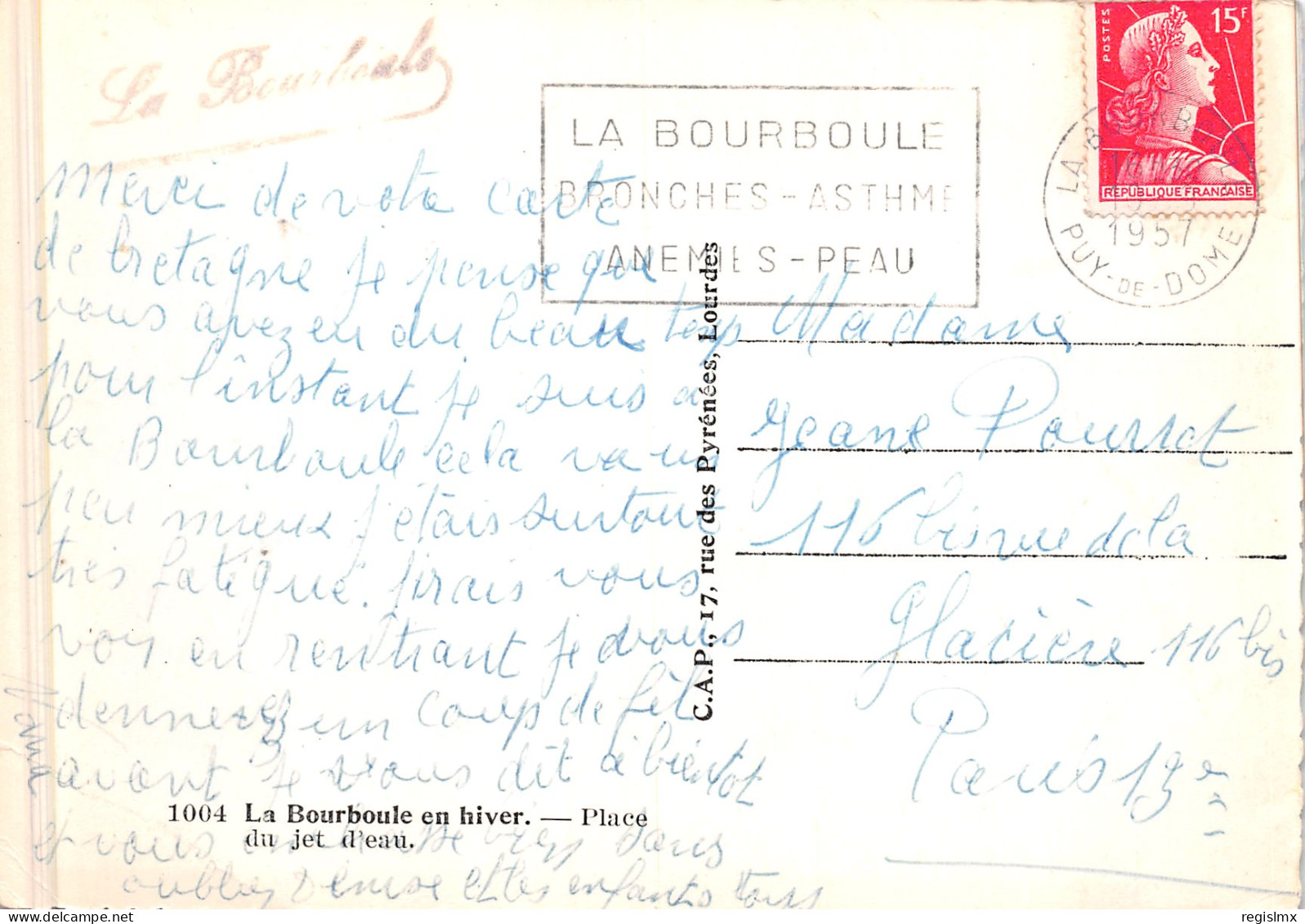 63-LA BOURBOULE-N°T2760-A/0061 - La Bourboule