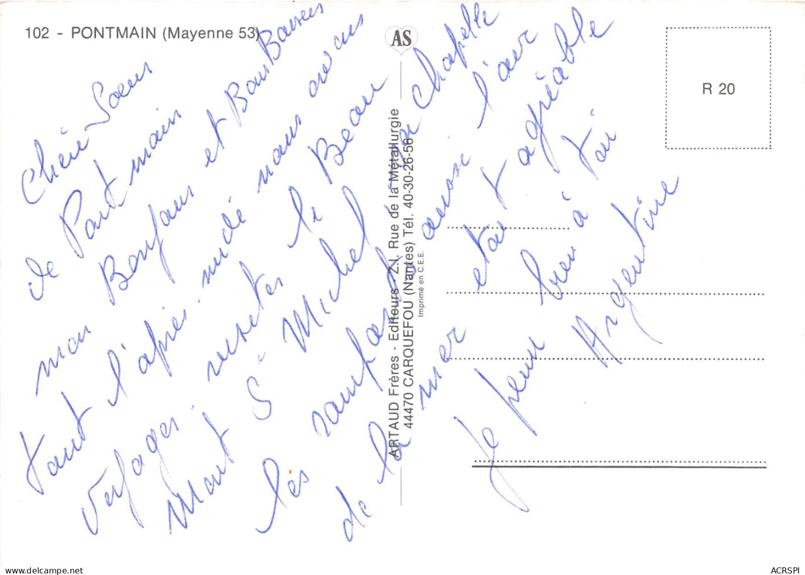 PONTMAIN 9(scan Recto-verso) MA2194 - Pontmain