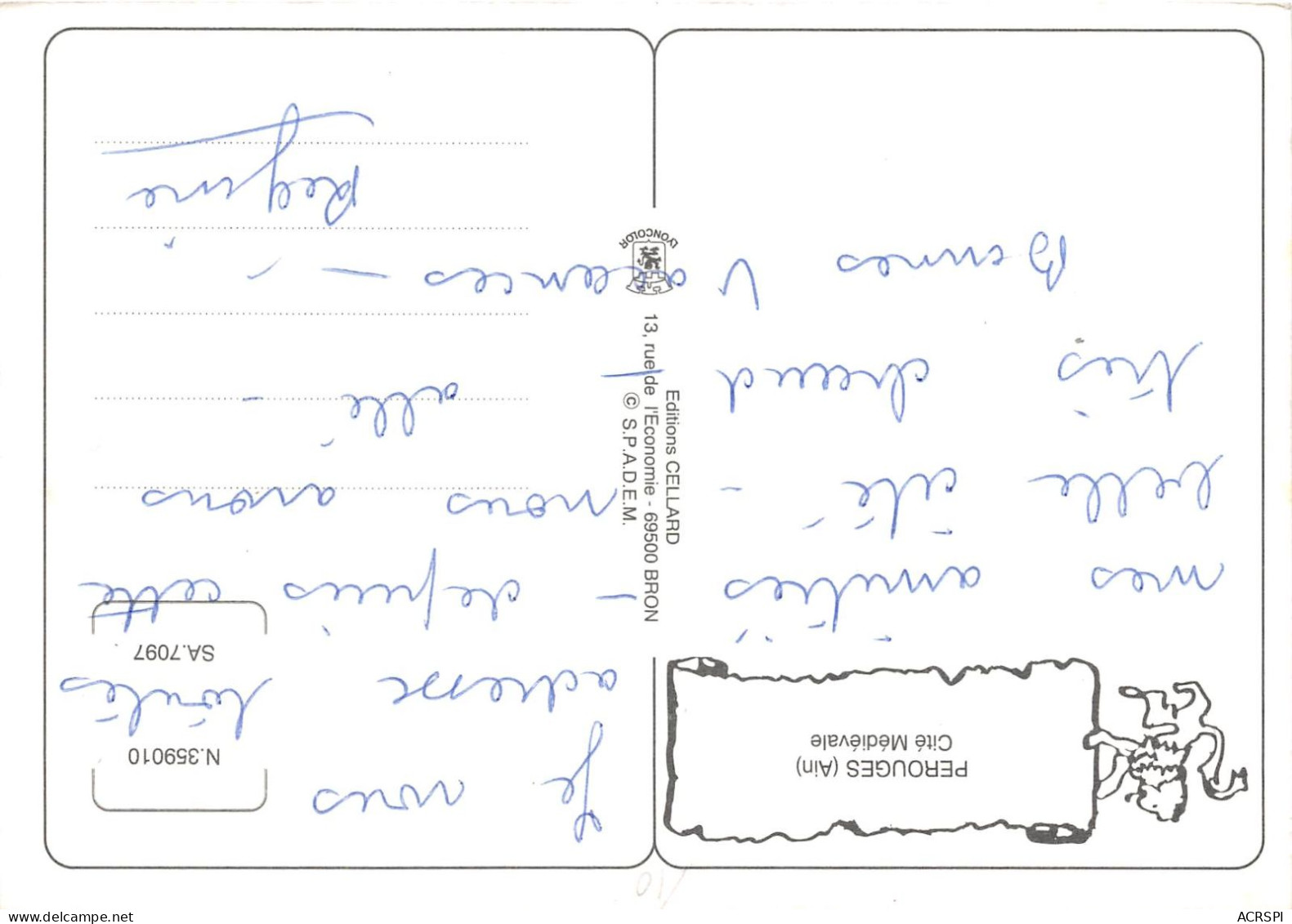 PEROUGES Cite Medievale 15 14(scan Recto-verso) MA2263 - Pérouges