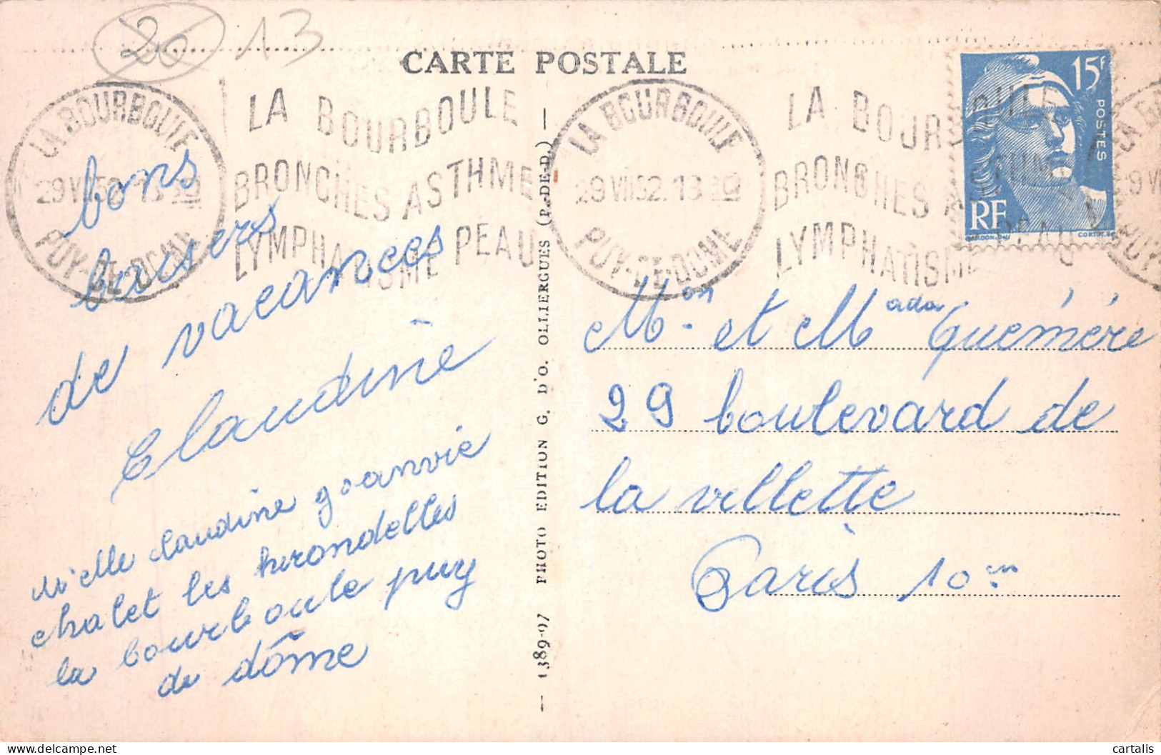 63-LA BOURBOULE-N°LP5121-H/0237 - La Bourboule