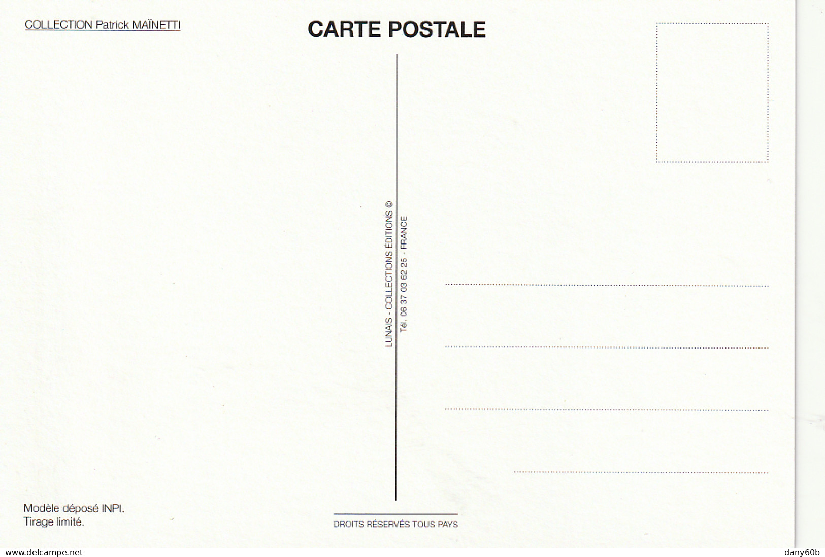 REF.DF  . COLLECTION PATRICK MAINETTI .   CITROEN 2 CH CAMIONNETTE DE LA POSTE 1952 - PKW