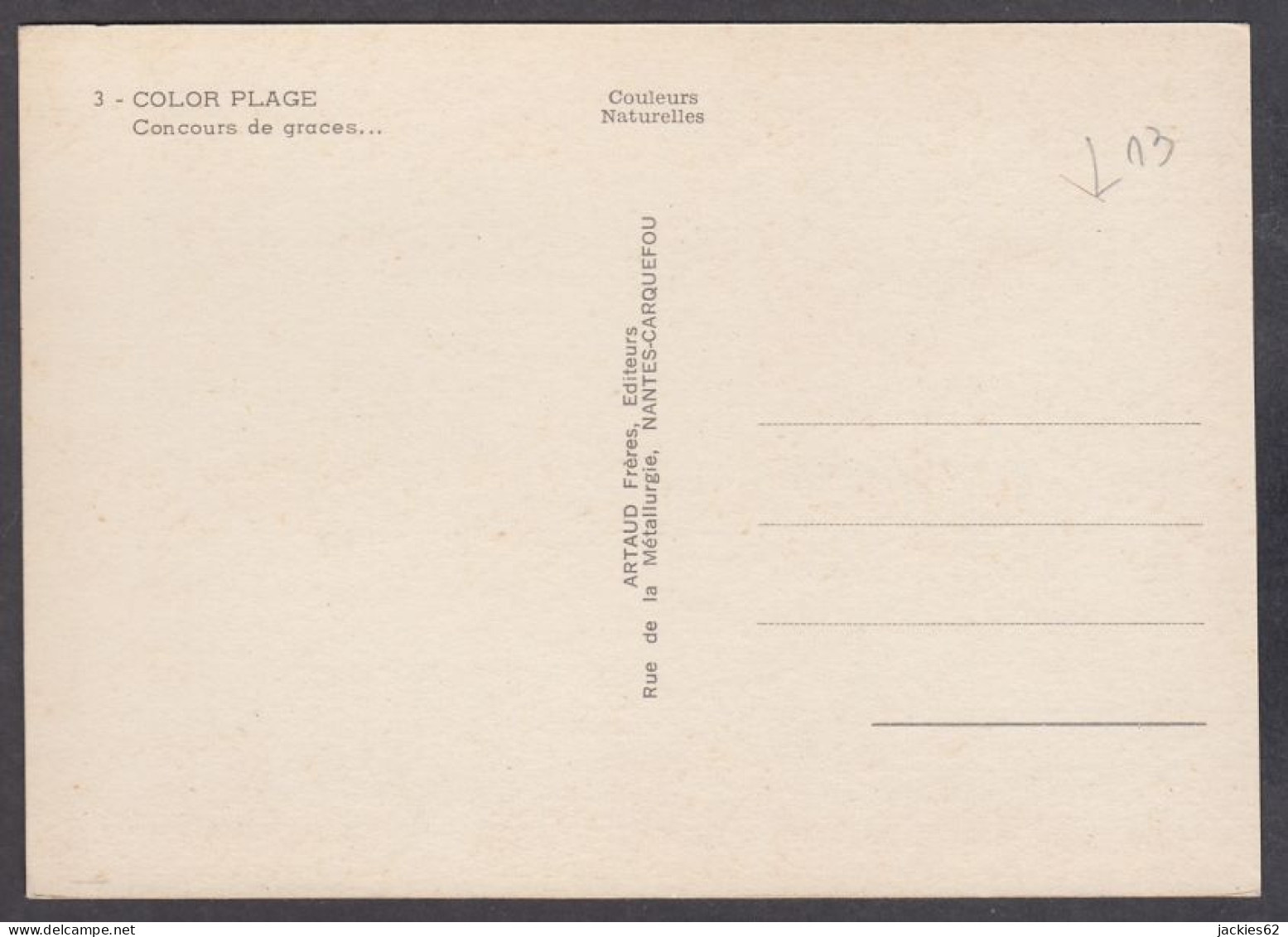 128646/ Color Plage, *Concours De Grâces* - Humor