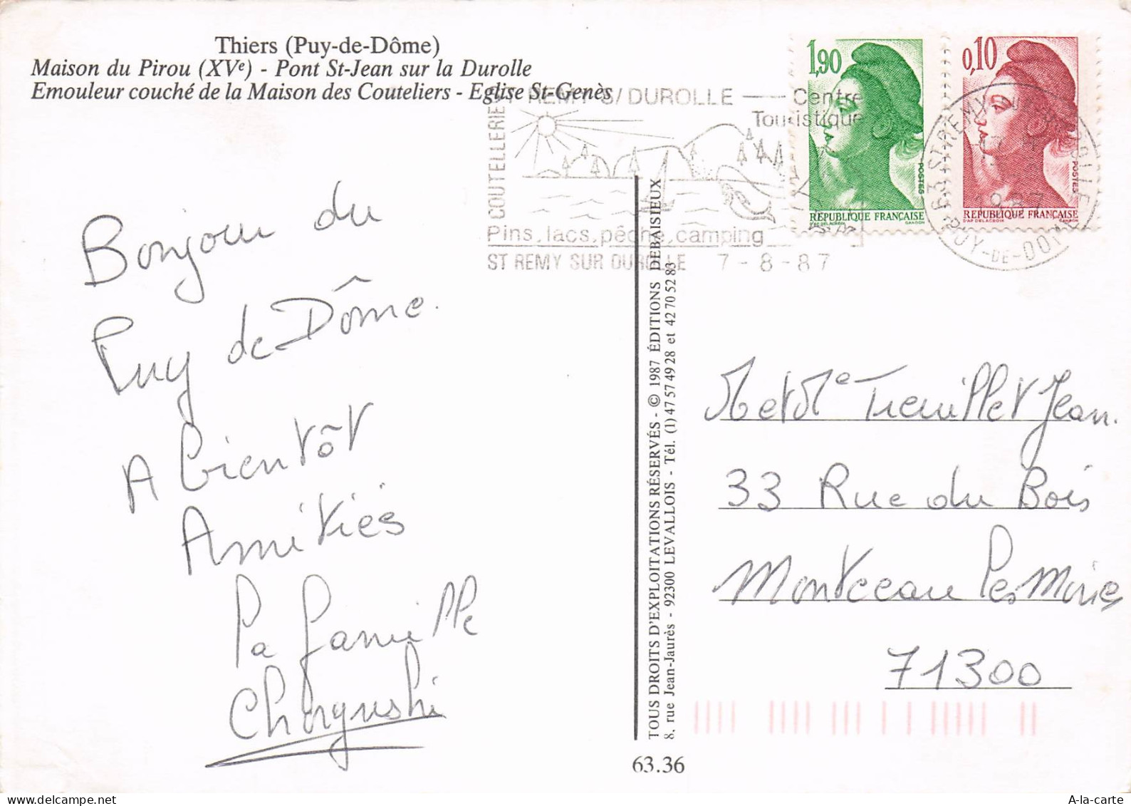 63 THIERS MAISON A COLOMBAGES - Thiers