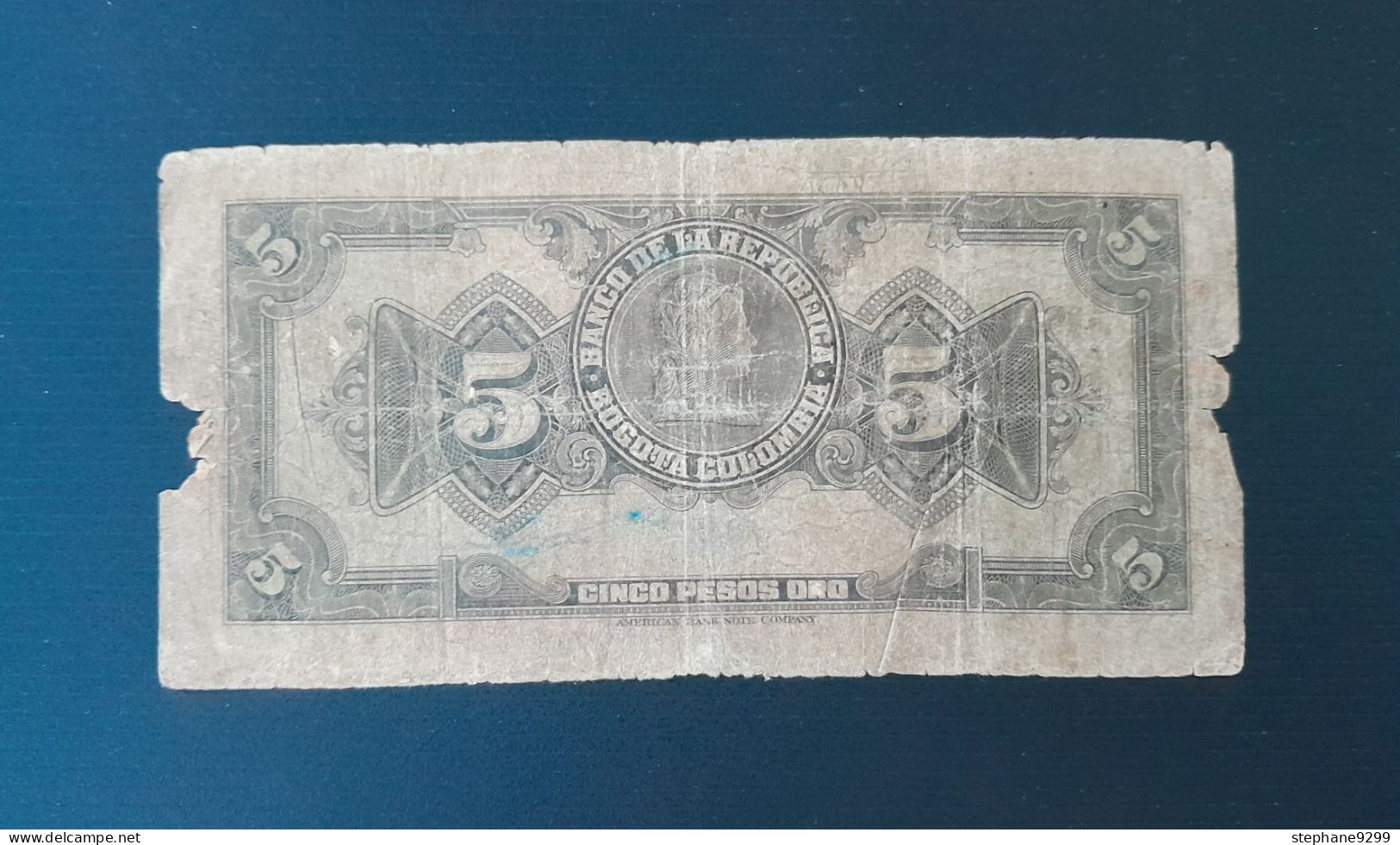 COLOMBIE 5 PESOS 1949 - Colombie