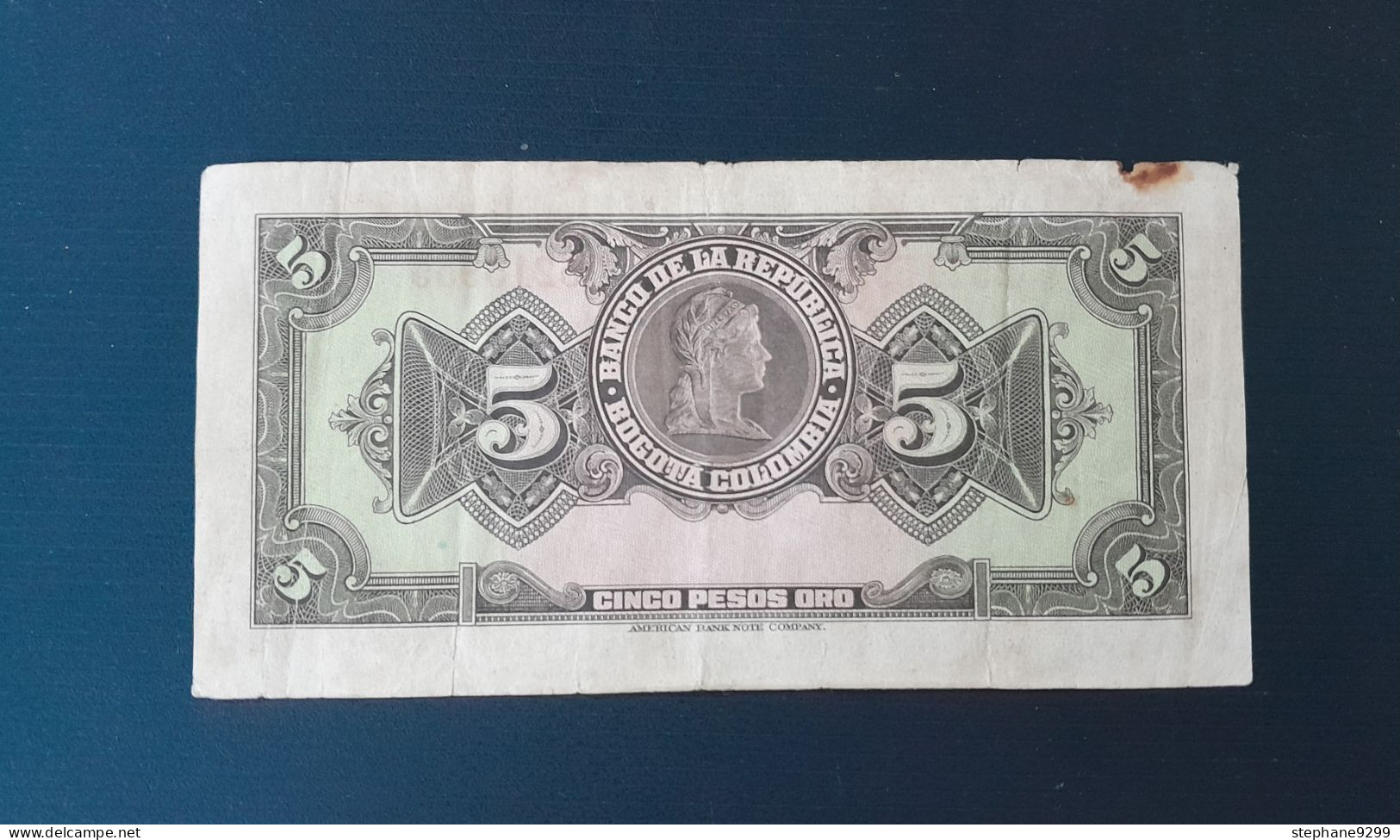 COLOMBIE 5 PESOS 1944 - Colombie