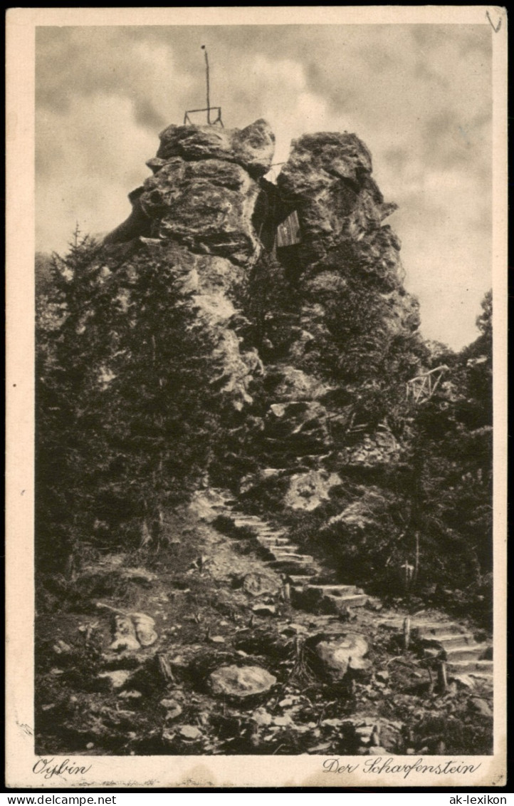 Ansichtskarte Oybin Der Scharfenstein Oberlausitz 1931 - Oybin