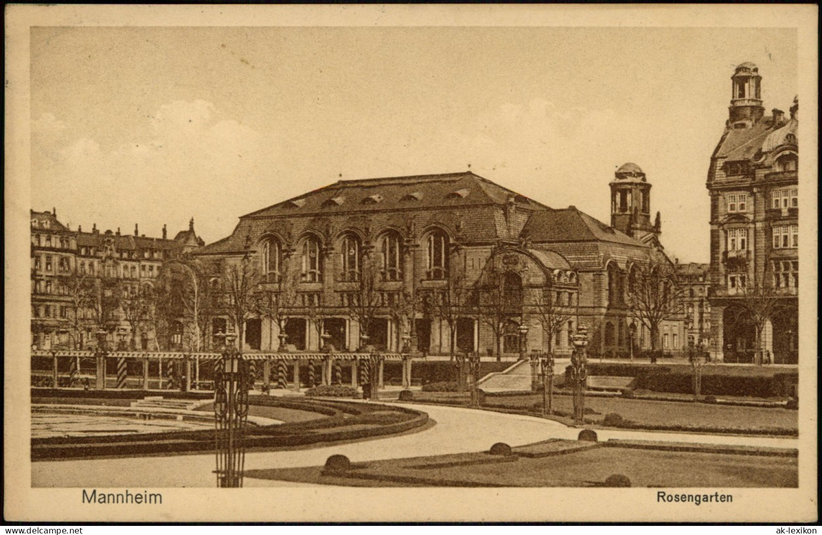 Ansichtskarte Mannheim Rosengarten 1929 - Mannheim
