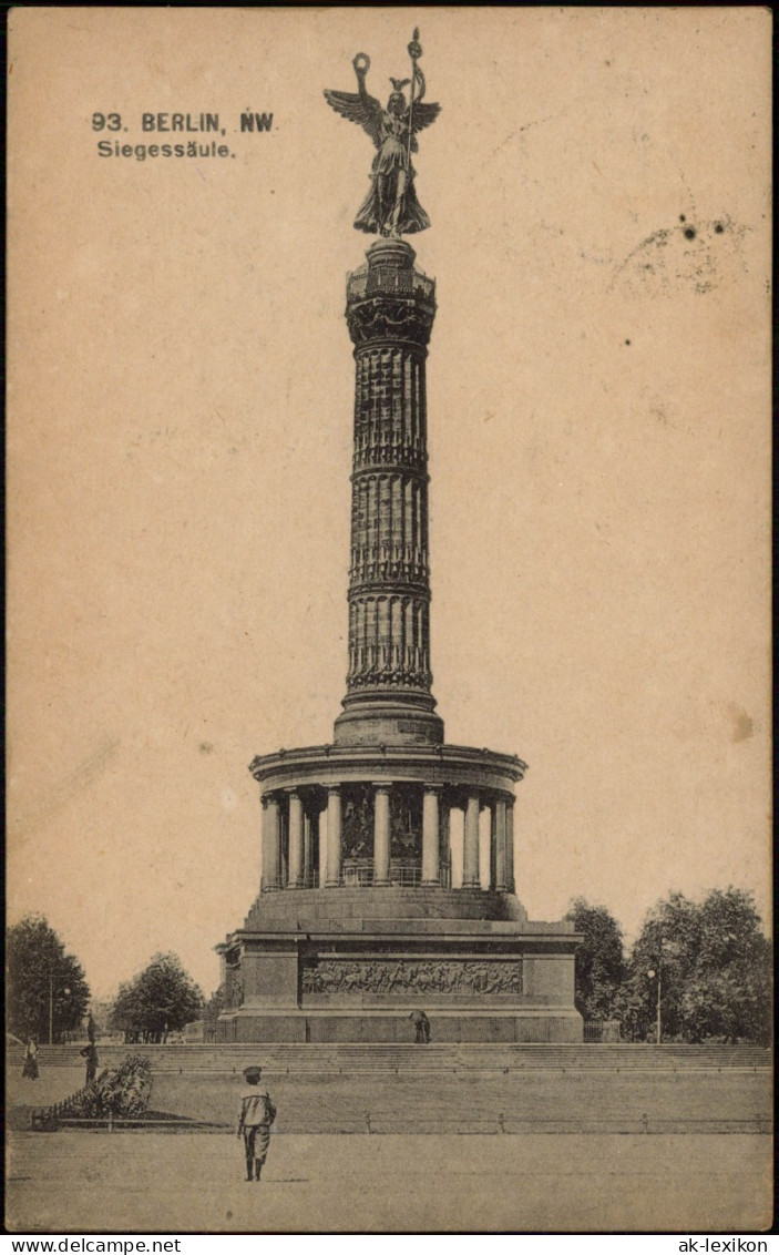 Ansichtskarte Mitte-Berlin Siegessäule 1914 - Mitte