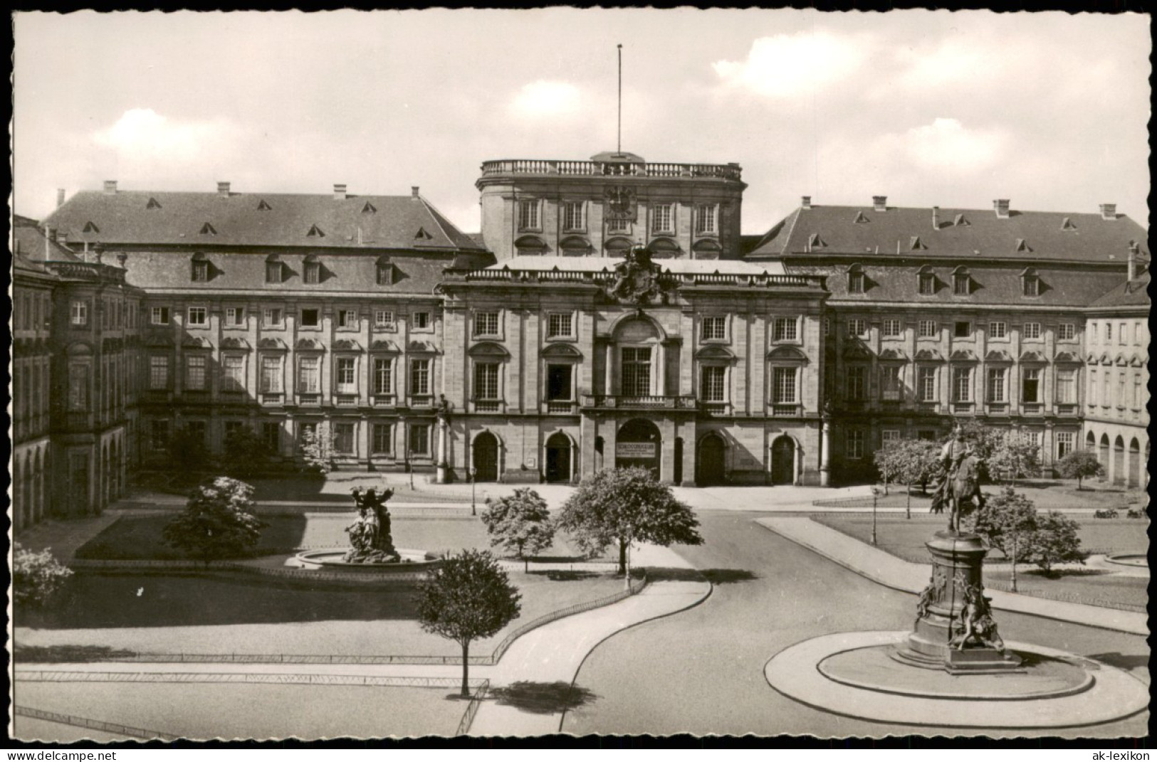Ansichtskarte Mannheim Schloss 1955 - Mannheim